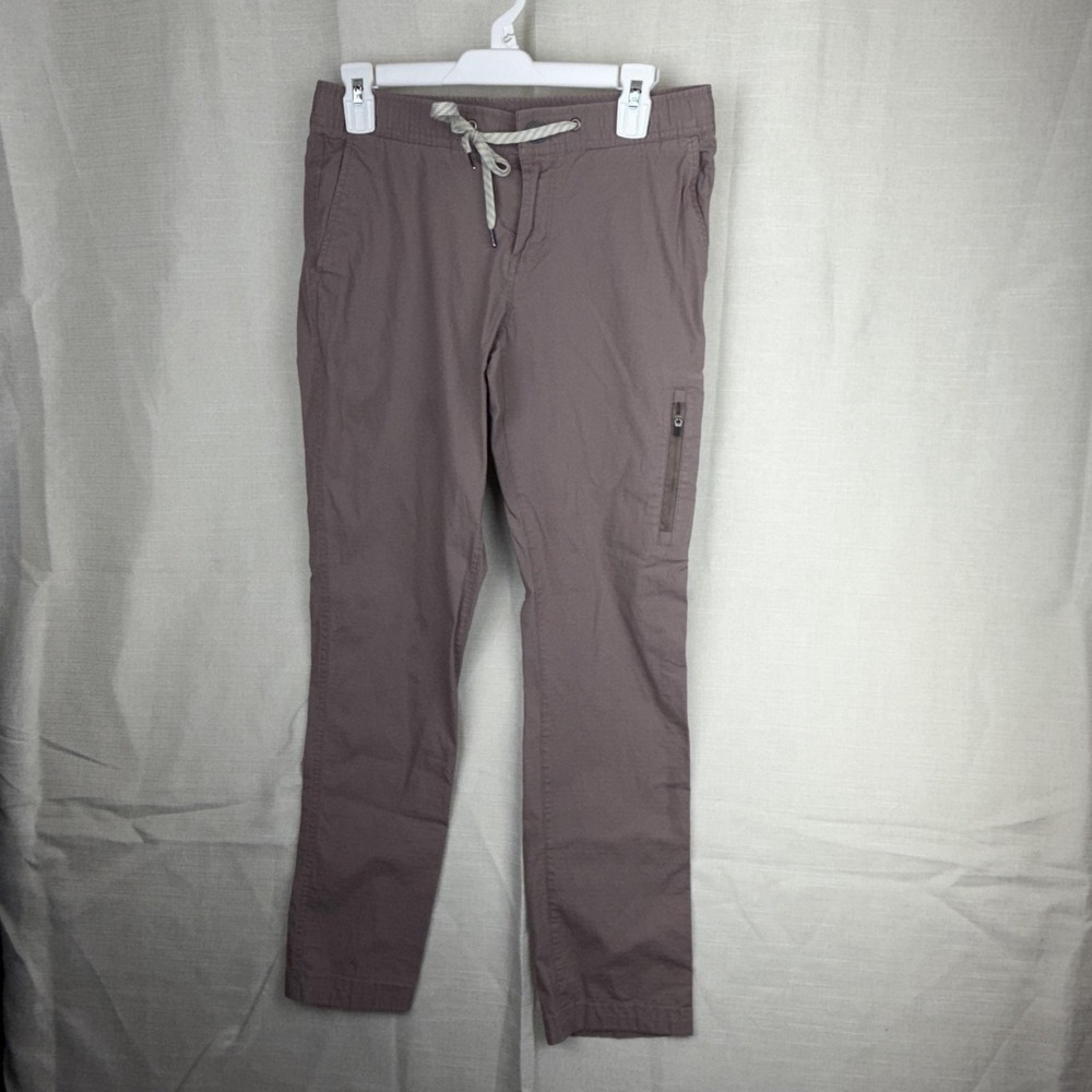 Vuori‎ Pants Womens Small Brown Twill Chino Drawstring Elastic Waist Travel